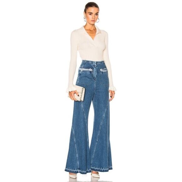 High Waist Bell Bottom Jeans - Picture 5 of 14